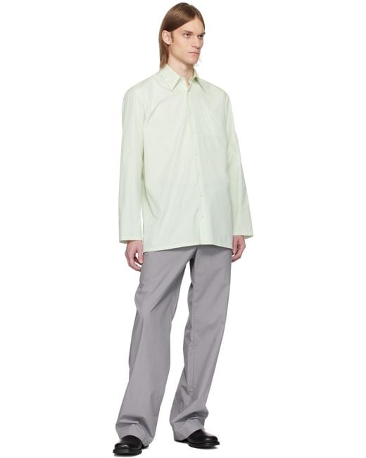 Rier White Popeline Cotton Shirt for men