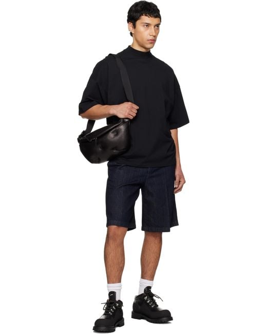 Jil Sander Blue Lightweight Denim Shorts for men