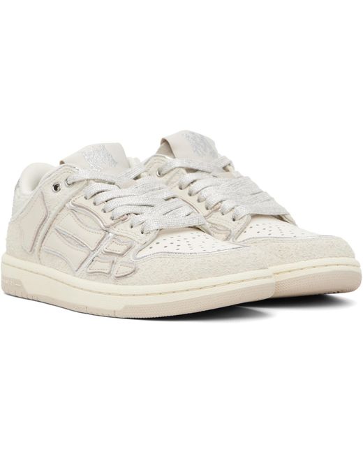 Amiri Black Off- Glitter Skel Top Low Sneakers