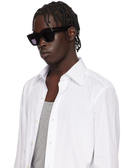 メンズ Tom Ford ブラック Ilias サングラス Black