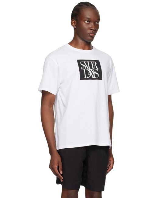 メンズ Saturdays NYC ホワイト Miller Block Standard Tシャツ White