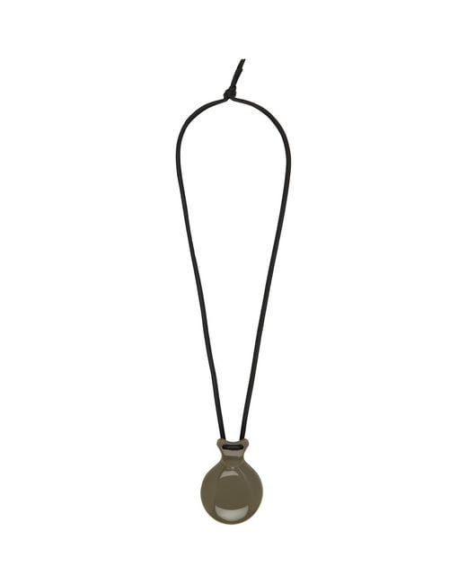 Lemaire Metallic Castanet Mirror Necklace for men