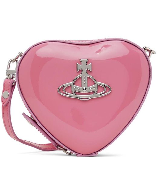 Vivienne Westwood Pink Mini Louise Heart Crossbody Bag Lyst