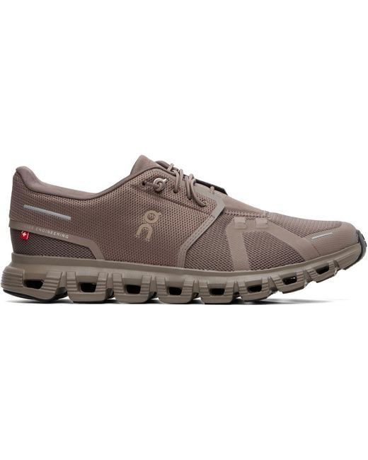 On Shoes Brown Cloud 6 Sneakers for men