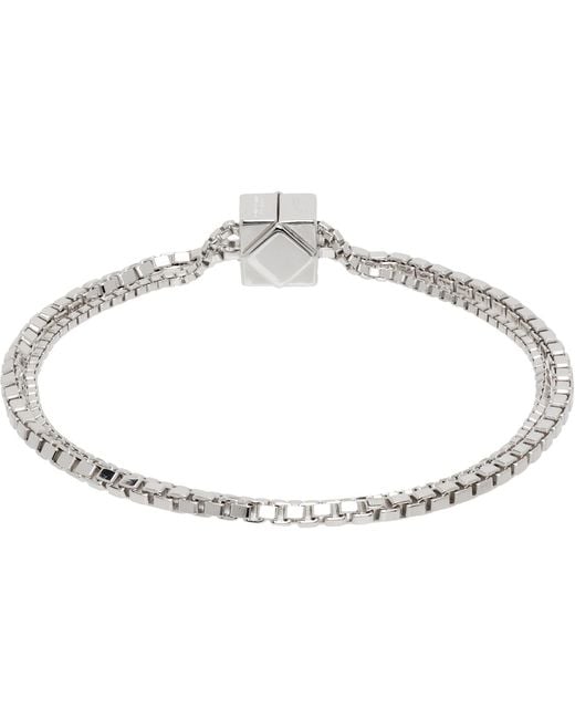Bottega Veneta Metallic Stack Bracelet for men