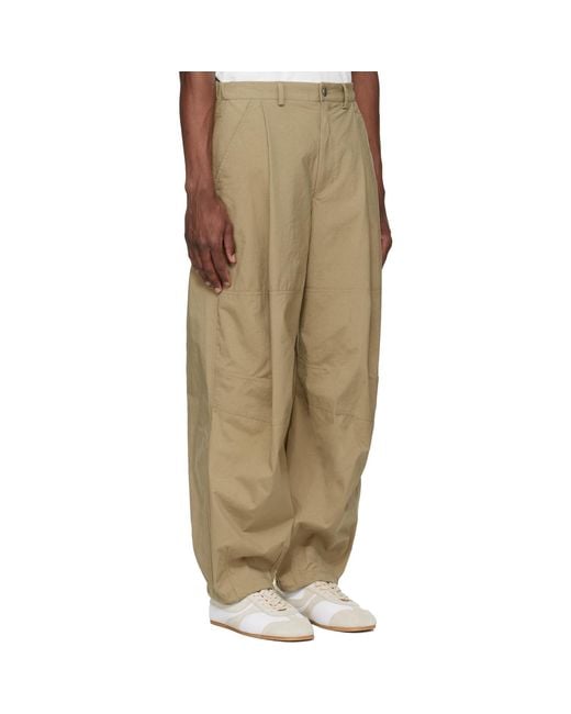 Mordecai Natural Khaki Combat Trousers for men