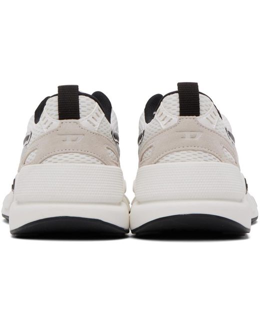 DIESEL White & Black S-serendipity Sport Sneakers for men
