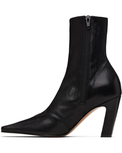 Khaite Black Nevada Stretch High Boots