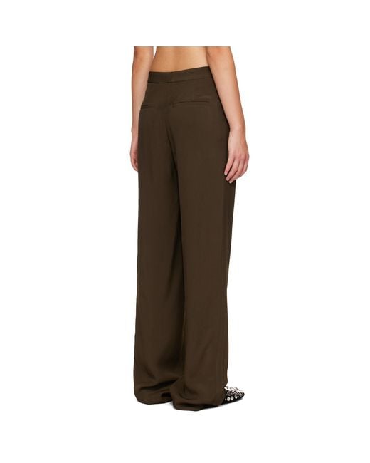 Proenza Schouler Brown Lien Trousers