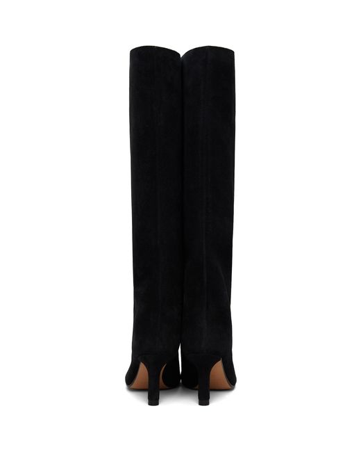 MM6 by Maison Margiela Black Suede Tall Boots