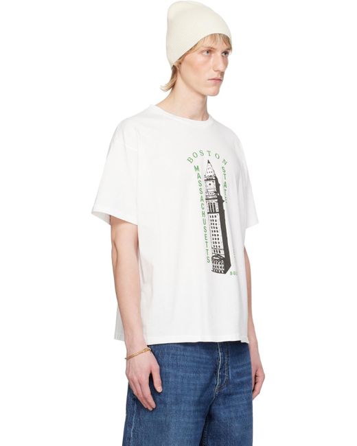 Bode White Landmark T-Shirt for men