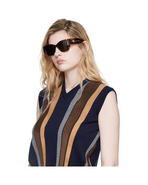 Versace Brown Tortoiseshell Sunglasses