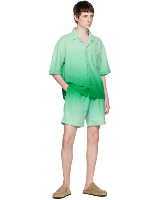 Sergio Tacchini Green Genoa Shorts for men