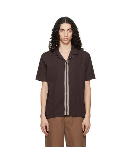 Boss Black Knit Cotton Shirt for men