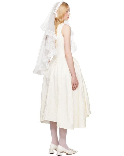 ShuShu/Tong Natural Ssense Exclusive Bridal Capsule Irregular Hem Midi Dress