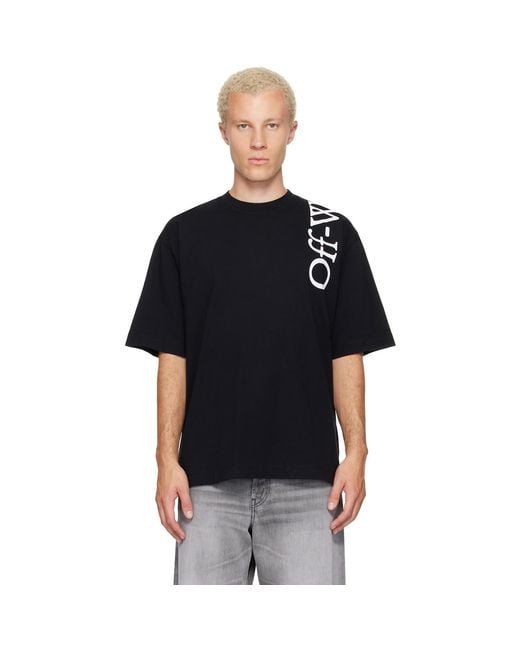 Off-White c/o Virgil Abloh Black Vertical Bookish Skate T-Shirt for men