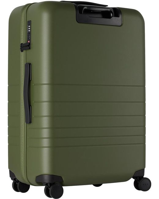 Monos Green Medium Check-in Suitcase for men