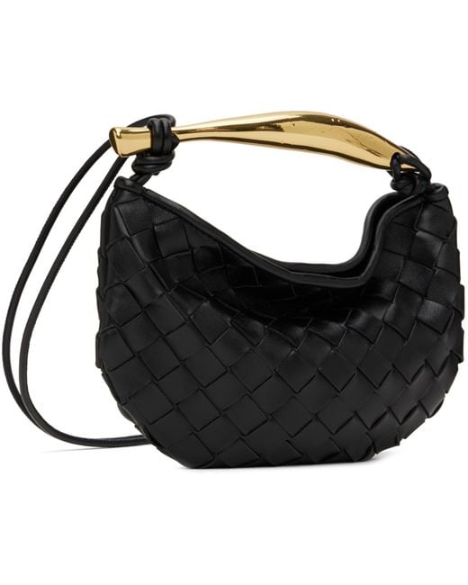 Bottega Veneta Black Mini Sardine Bag