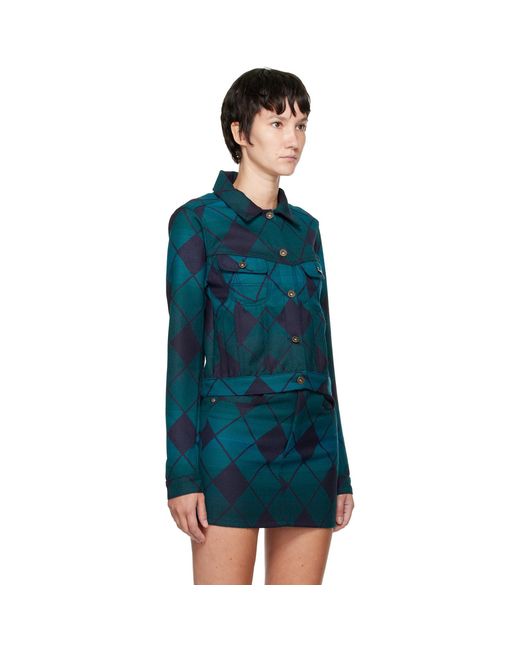 Ahluwalia Blue Woolmark Prize Edition Jacket