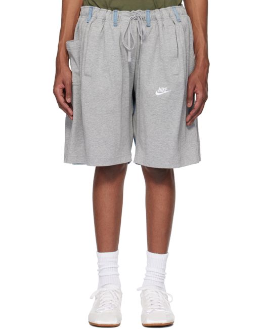 メンズ Bless グレー＆ブルー Nº69 Overjoggingshorts ショートパンツ Gray