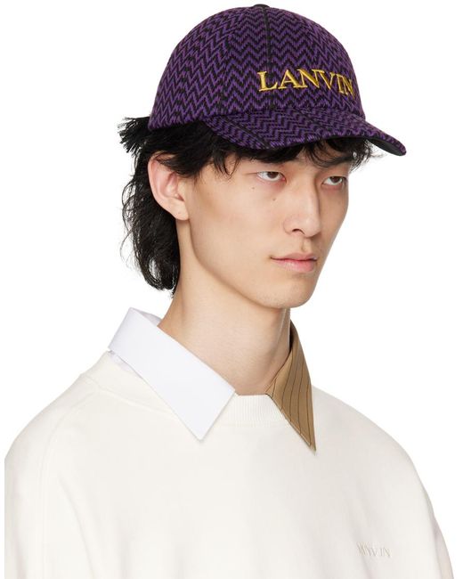Lanvin Blue Future Edition Curb Cap for men