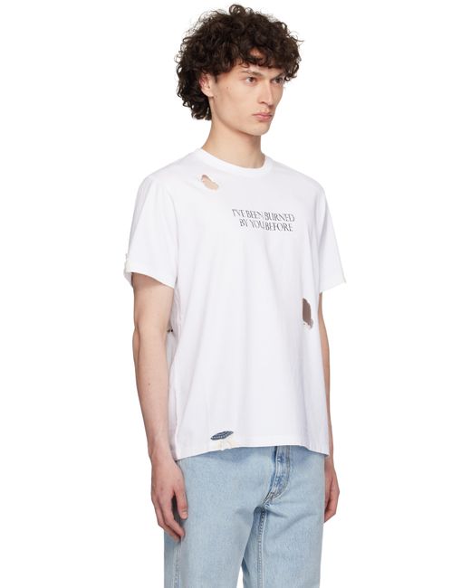 Coperni White Disney 'Burned By You Before' Boxy T-Shirt for men
