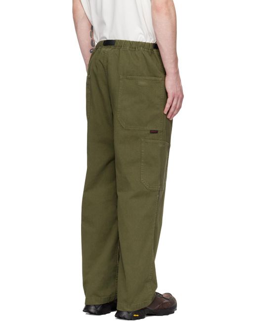 Gramicci Green Rock Slide Trousers for men