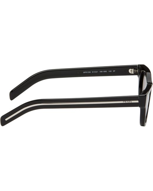 Prada Gray Oval Sunglasses for men
