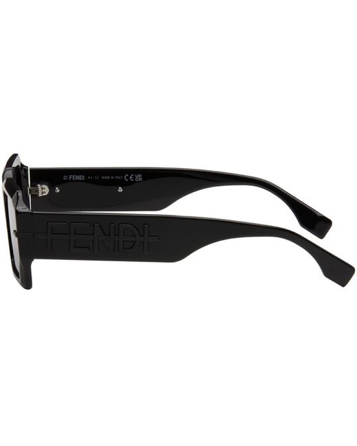 Fendi Black Graphy Sunglasses for men