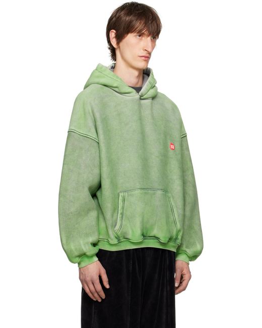 Pull à capuche vert à image à logo Alexander Wang pour homme en coloris Green