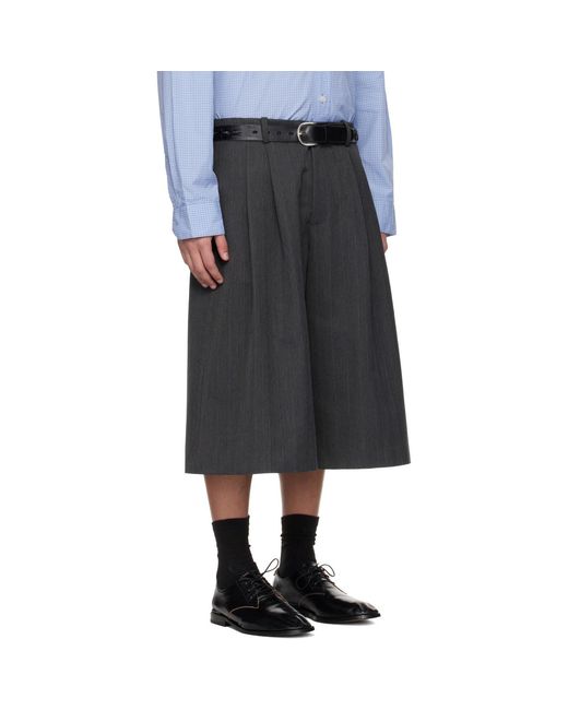 Our Legacy Black Split Shorts for men