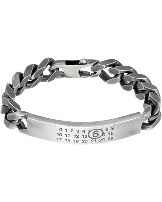 MM6 by Maison Margiela Black Classic Chain Bracelet