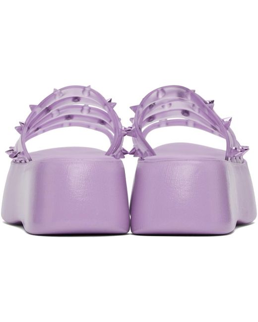Jean Paul Gaultier Purple Melissa Edition Becky Punk Love Sandals