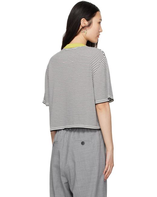 Cordera Gray Striped T-shirt