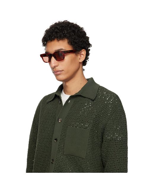 Bottega Veneta Black Ribbon Stretch Sunglasses for men