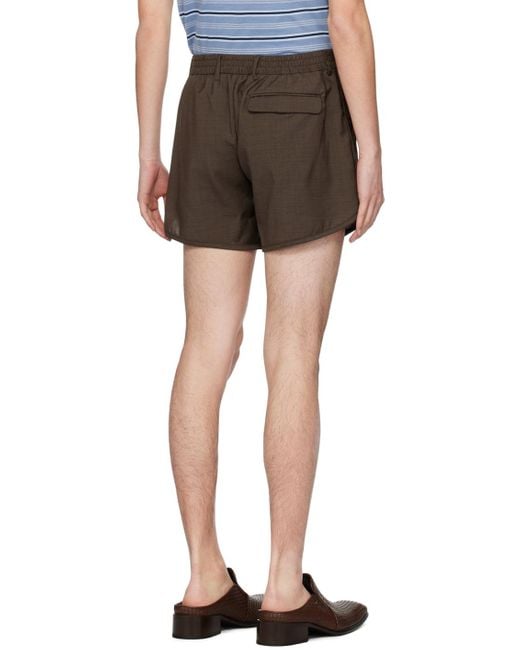 Martine Rose Black Zip-fly Shorts for men