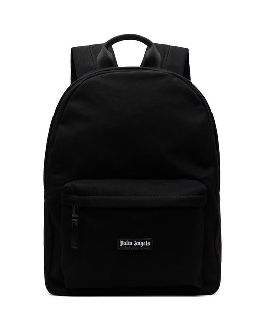 Palm Angels Black Logo Backpack for men