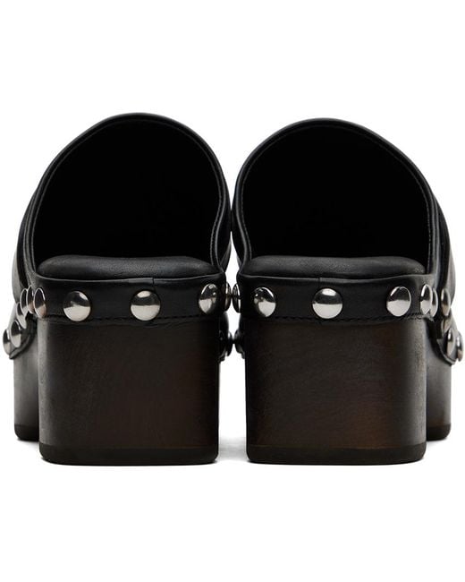 Rag & Bone Black Johannes Clogs