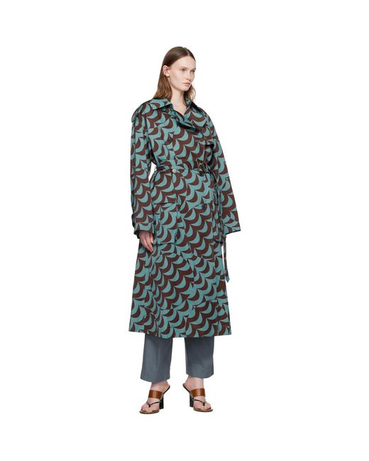 Dries Van Noten Black Double-breasted Trench Coat