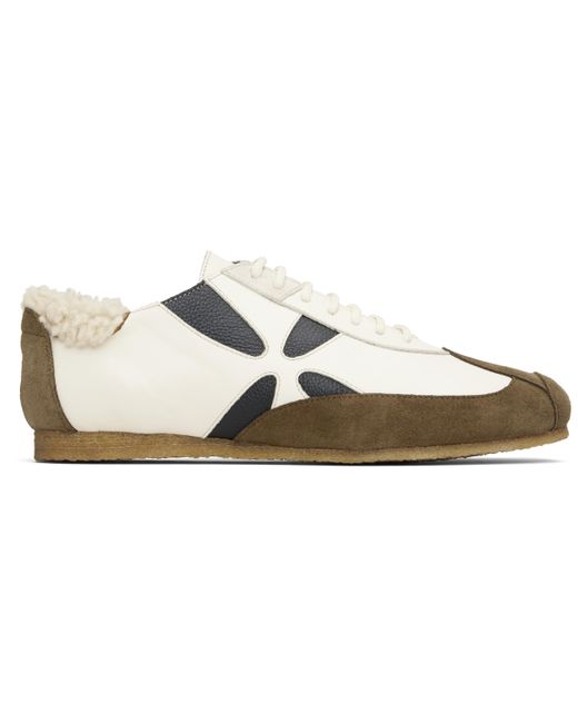 STEFAN COOKE Black Off- & Slashed Trainer Sneakers for men