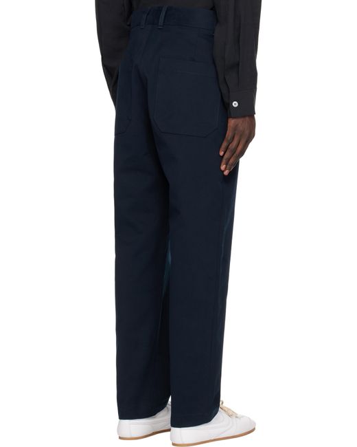 Studio Nicholson Blue Bill Trousers for men