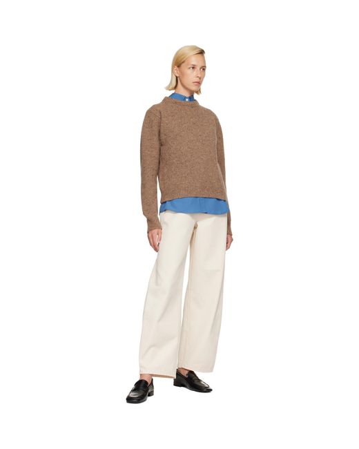 Rohe White Berber Barrel Leg Jeans