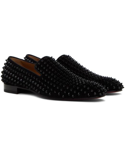 Christian Louboutin Black Dandelion Spikes Loafers for men