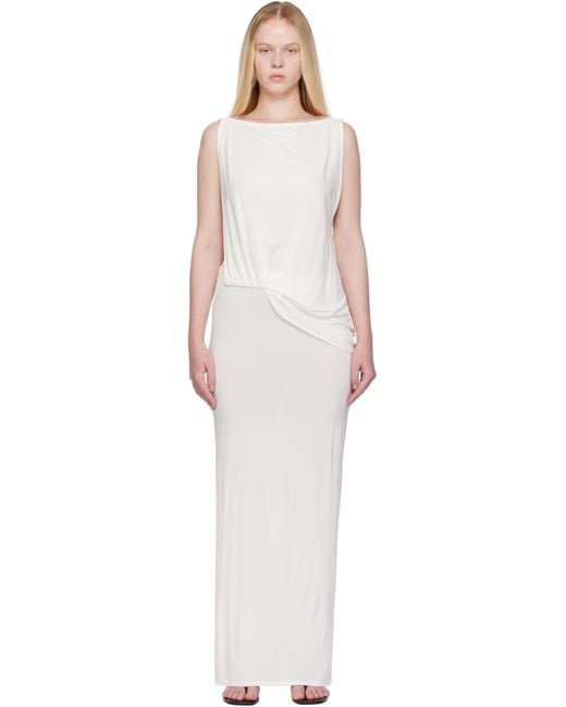 Jacquemus Women's Black La Croisière 'The Peplo' Maxi Dress