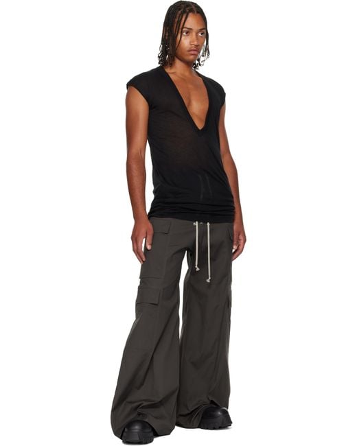 Rick Owens Black Concordians Dylan T-Shirt for men