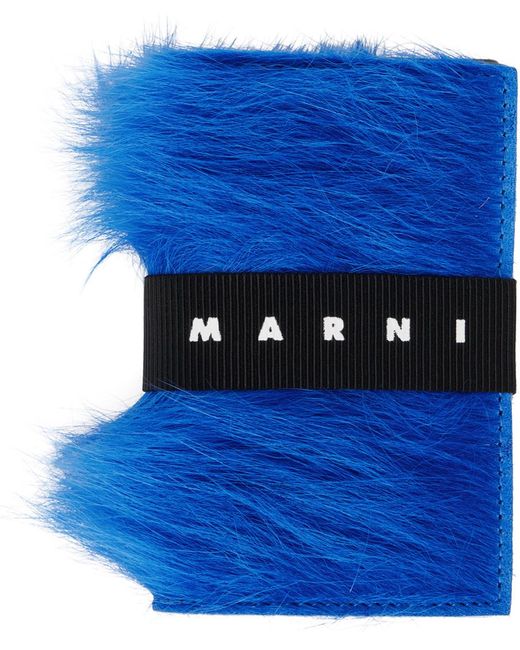 Marni Blue Tri-fold Wallet for men