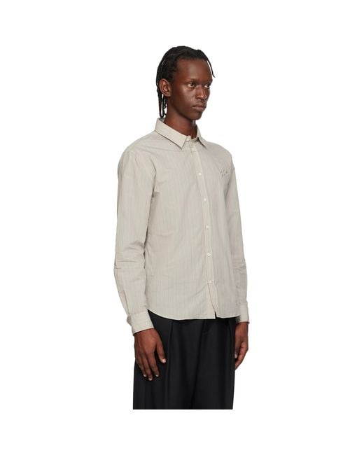Maison Kitsuné Black Handwriting Casual Shirt for men