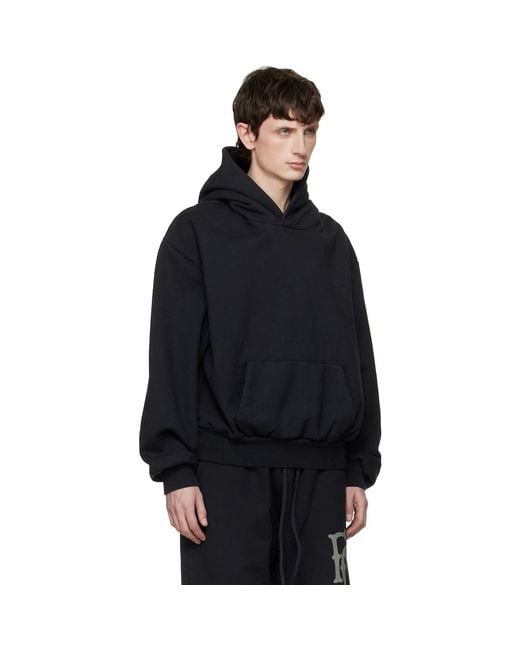 Fear Of God Blue Sunfaded Classic Half Raglan Pocket Hoodie for men