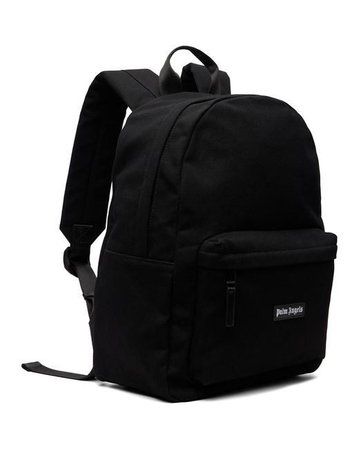 Palm Angels Black Logo Backpack for men