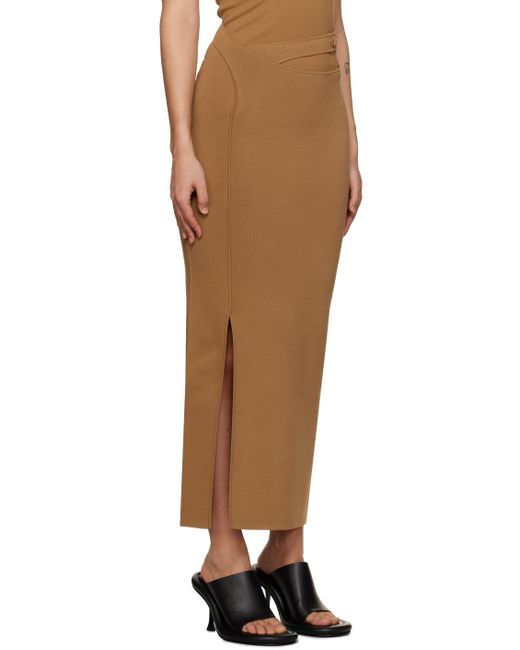 Sir. The Label Multicolor Brown Nadja Button Maxi Skirt